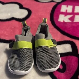 Gray and Yellow Kids Shoes